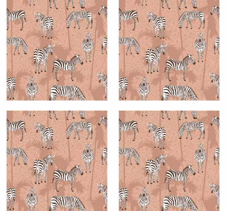 Underlag moderne med zebra tekstur - Tenstickers
