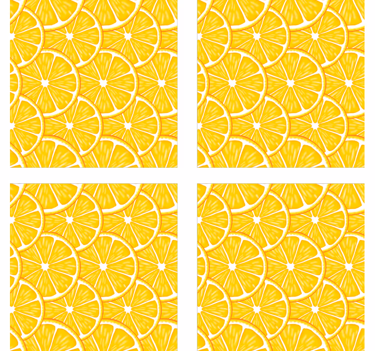 Citrus skive konsept underlag - Tenstickers