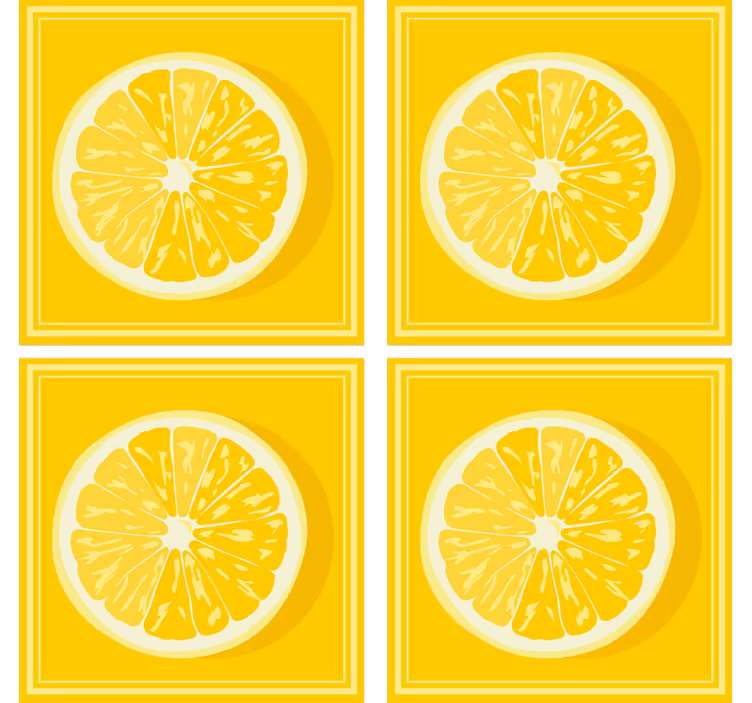 Citrus skive stil underlag - Tenstickers