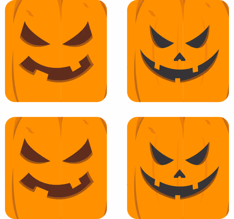 Forskjellige gresskarunderlag halloween - Tenstickers
