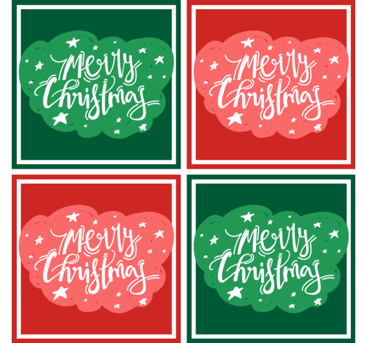 Underlag jul festlig glad typografi - Tenstickers