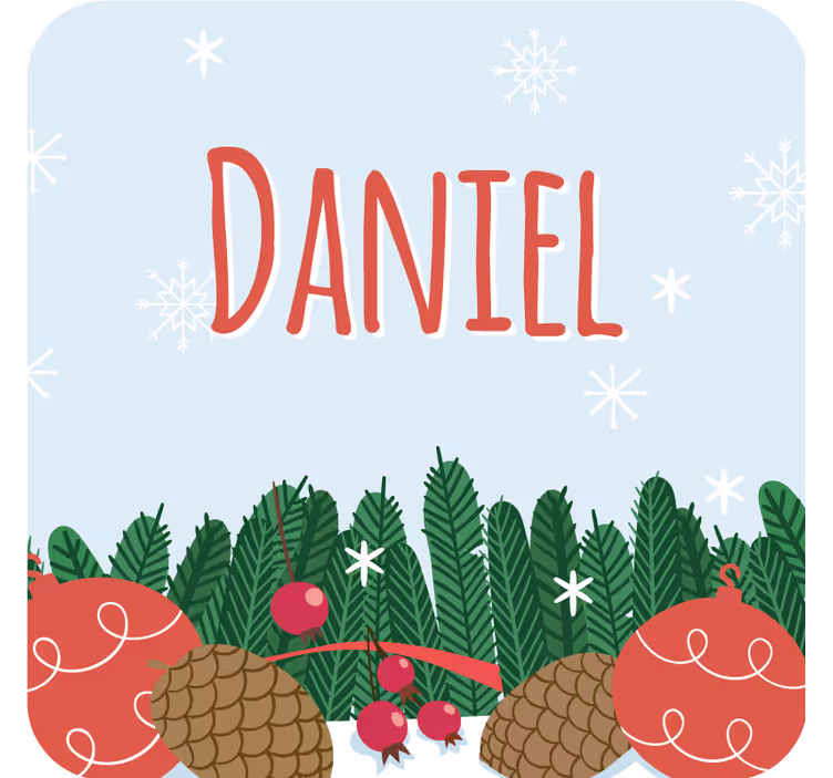 ønsker en god jul med navn julebaner - Tenstickers