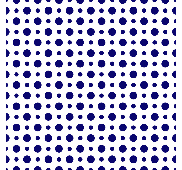 Blå hvite sirkler mønster moderne coasters - Tenstickers