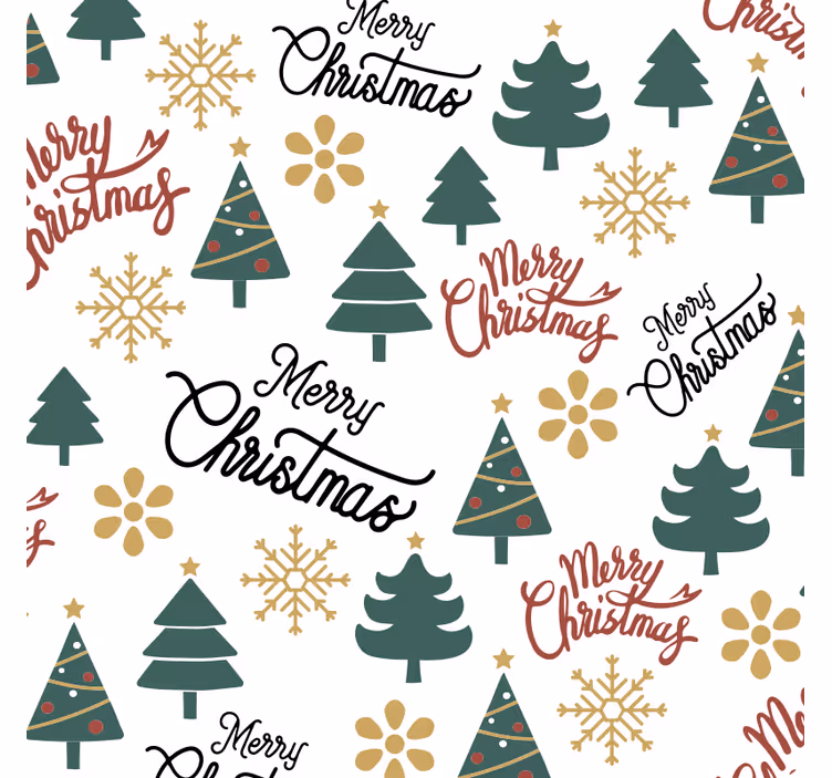 Underlag jul glade juletre - Tenstickers