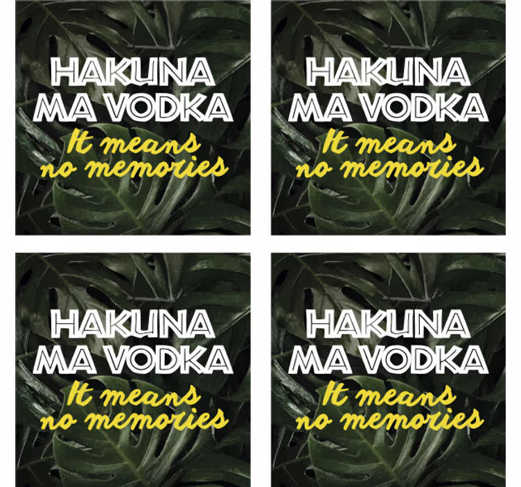 Hakuna ma vodka underlag sagn - Tenstickers