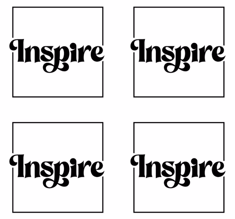 Underlag sagn med inspirerende typografi - Tenstickers