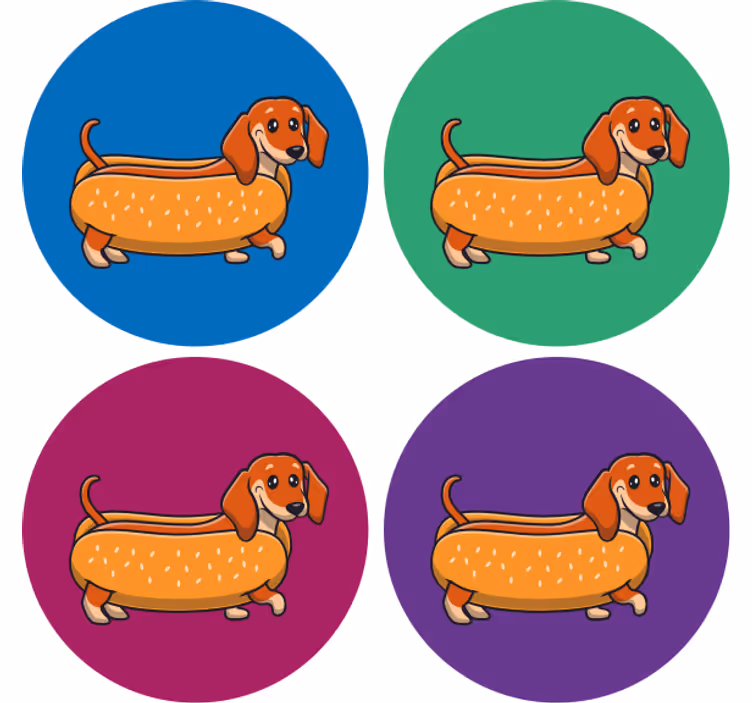 Dachshund valp moderne underlag - Tenstickers