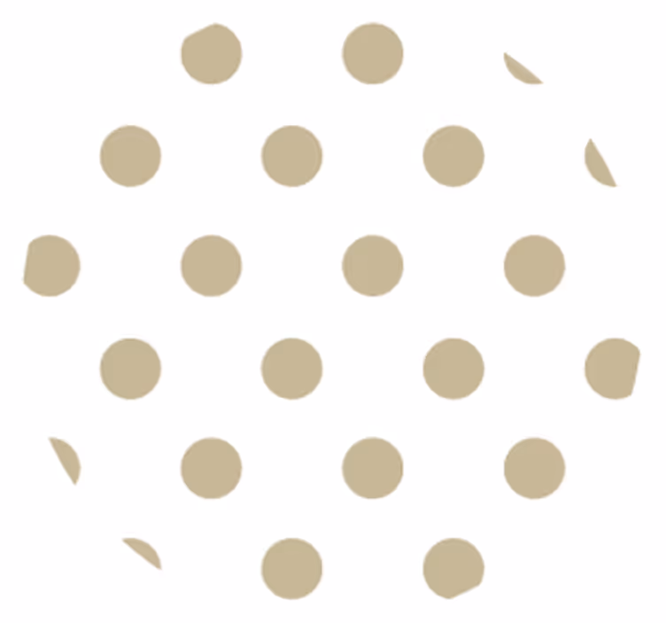 Beige prikker coaster moderne coaster - Tenstickers