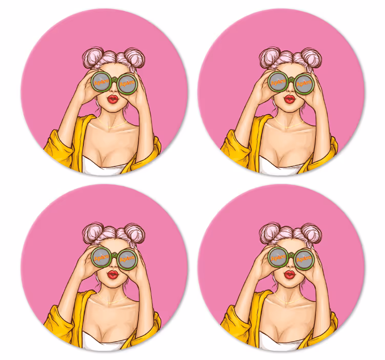 Nerdete underlag med lekent karaktertrekk - Tenstickers