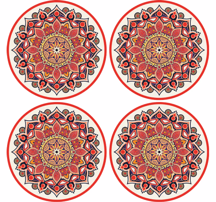 Underlag intrikate blomsterarrangementer - Tenstickers