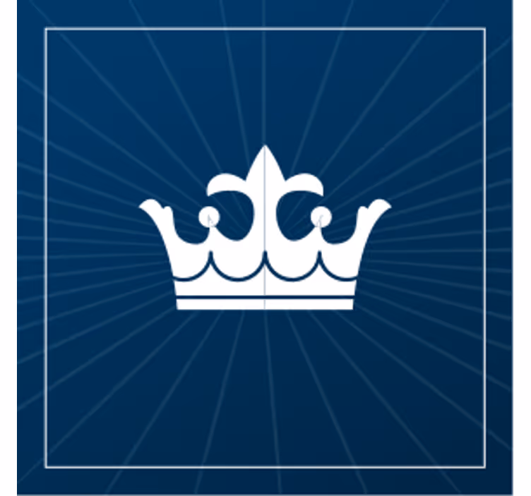 Kronemblem design underlag øl - Tenstickers