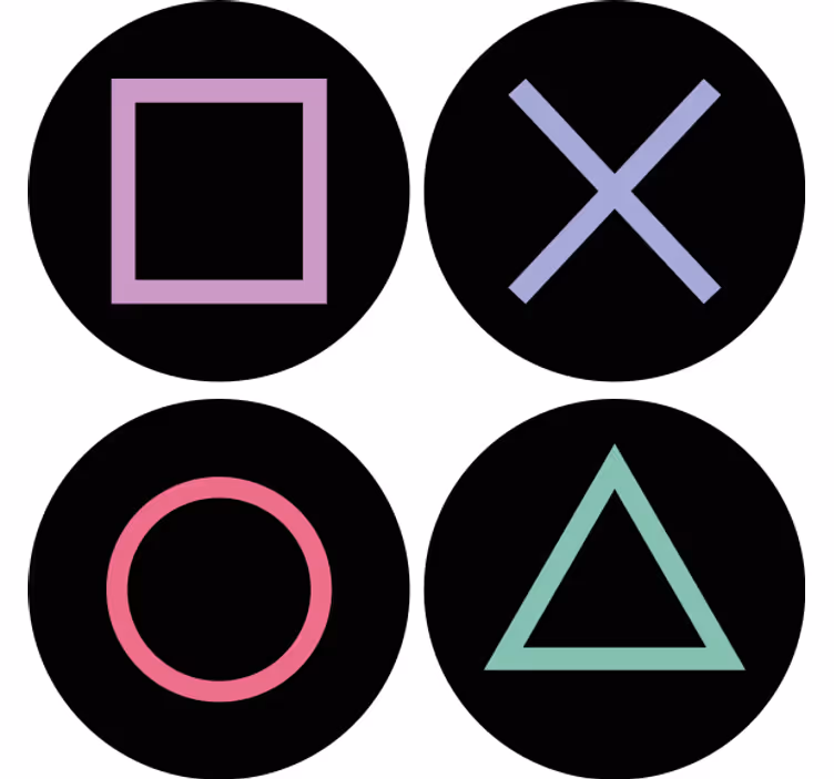 Playstation eksterne figurer moderne coasters - Tenstickers