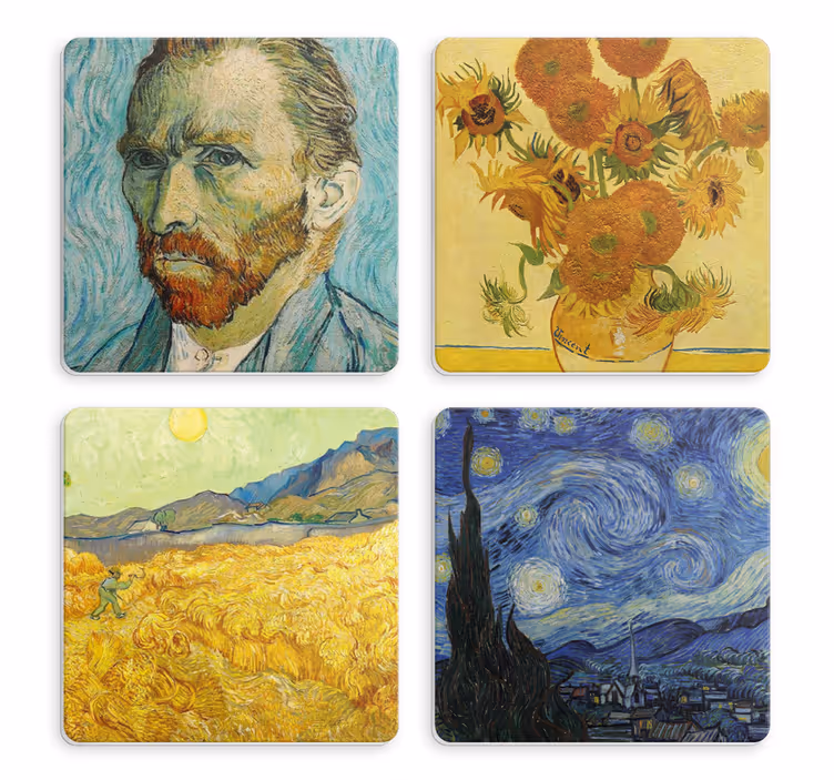 Van goghs kunst flere glassbrikke - Tenstickers
