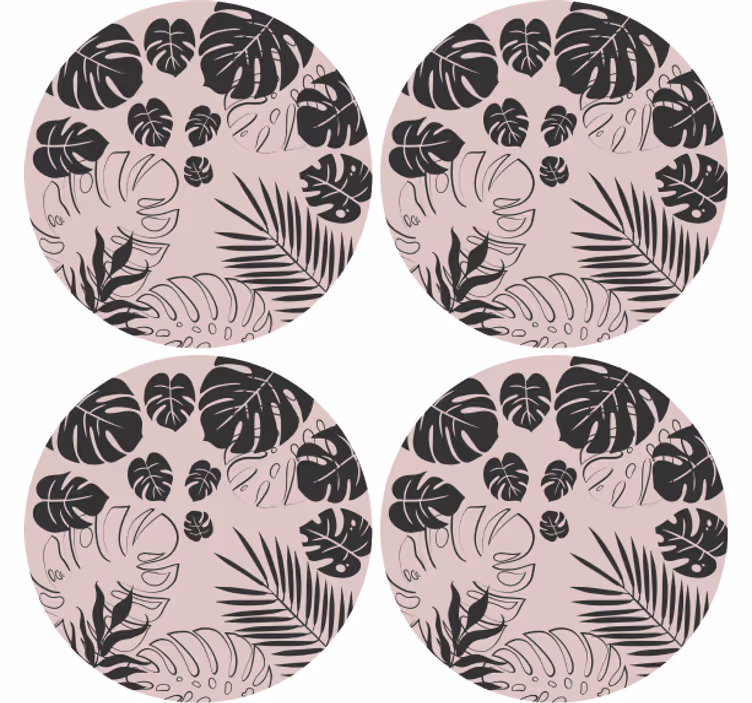 Underlag monstera blad mønster - Tenstickers