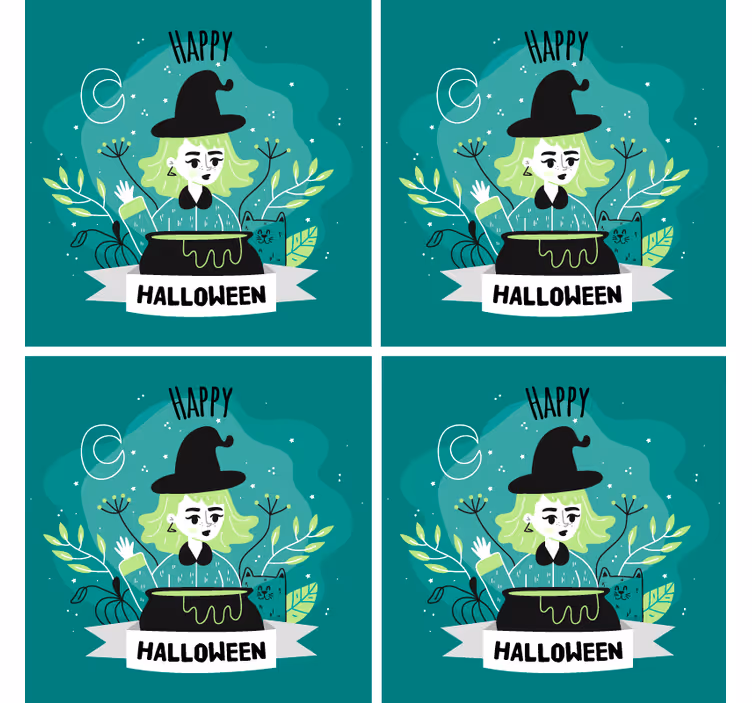 Lykkelig halloween heksedrikke - Tenstickers