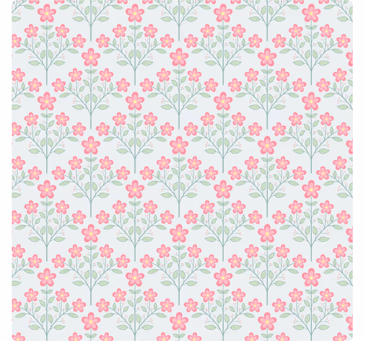 Underlag med blomsterdesign i pastell - Tenstickers
