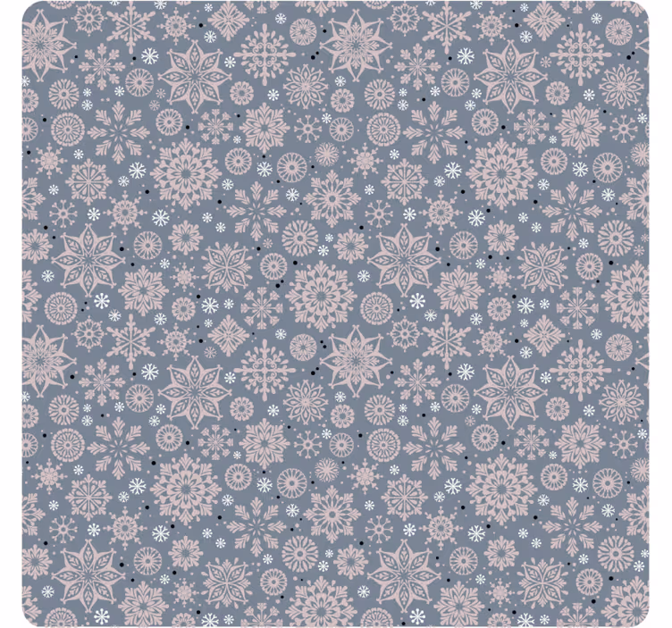 Underlag jul vinterblomster mønster - Tenstickers