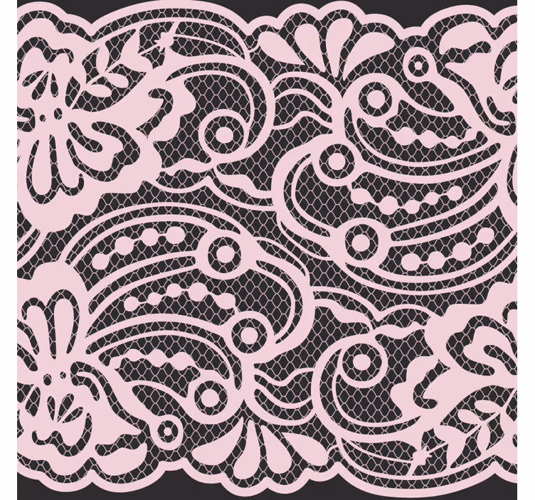Underlag moderne med elegant blondermønster - Tenstickers