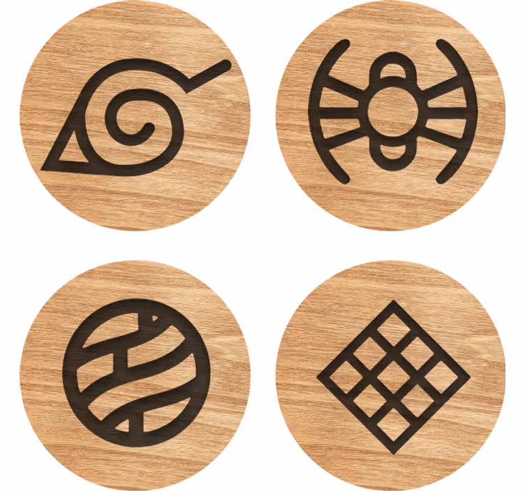 Symboliske tre sirkler underlag nerdete - Tenstickers