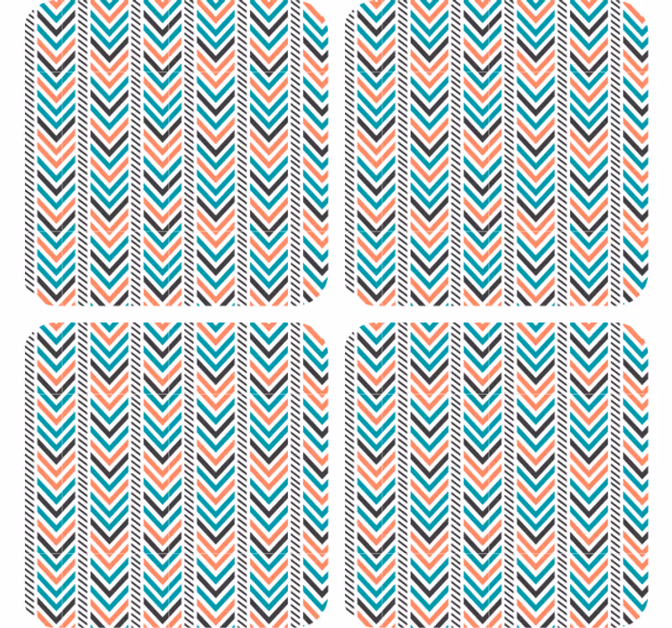 Boho stil moderne coasters - Tenstickers