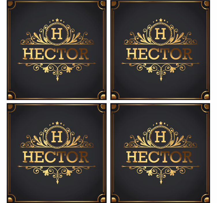 Eleganse personaliserte glassbrikke - Tenstickers