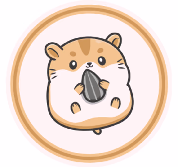 Søt hamster tegneserie underlag moderne - Tenstickers