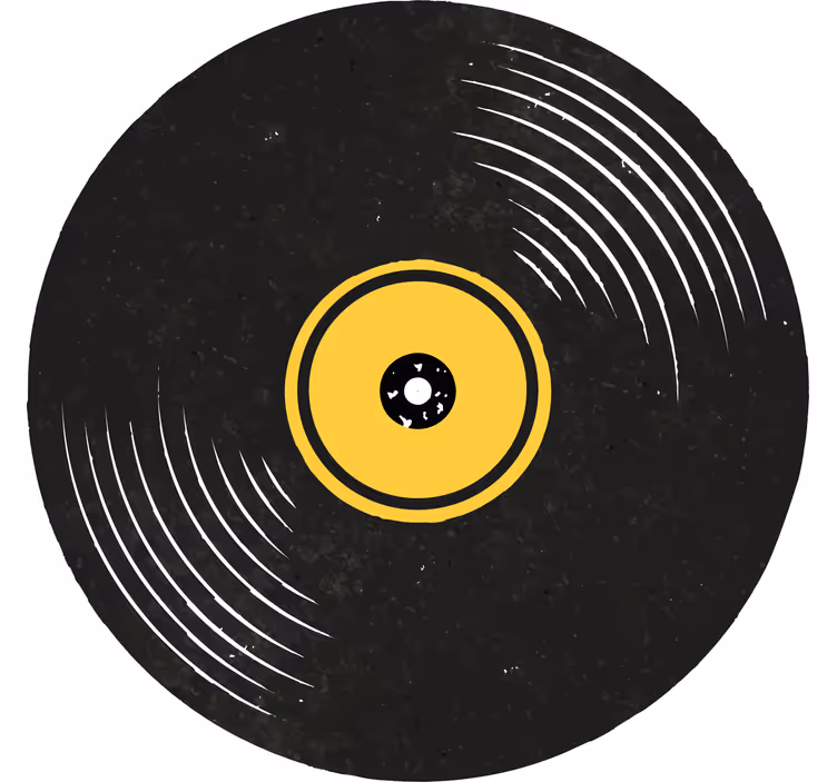Vinyl plater vintage underlag - Tenstickers