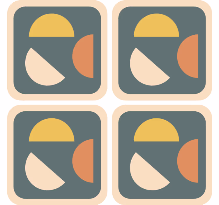 Underlag nerdete geometriske fargeformer - Tenstickers