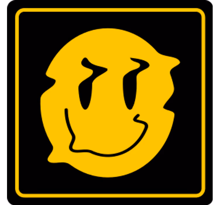 Smileyansikt underlag nerdete - Tenstickers
