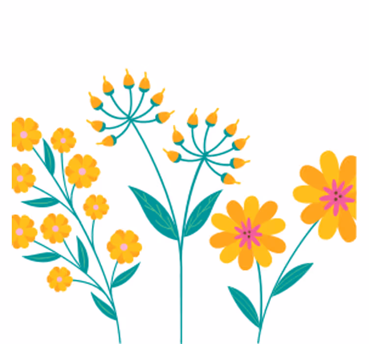 Underlag øl livlig blomst komposisjon - Tenstickers
