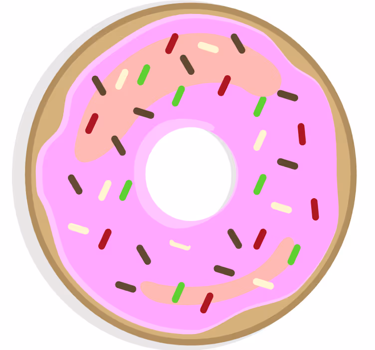 Pink frosted dessert underlag nerdete - Tenstickers