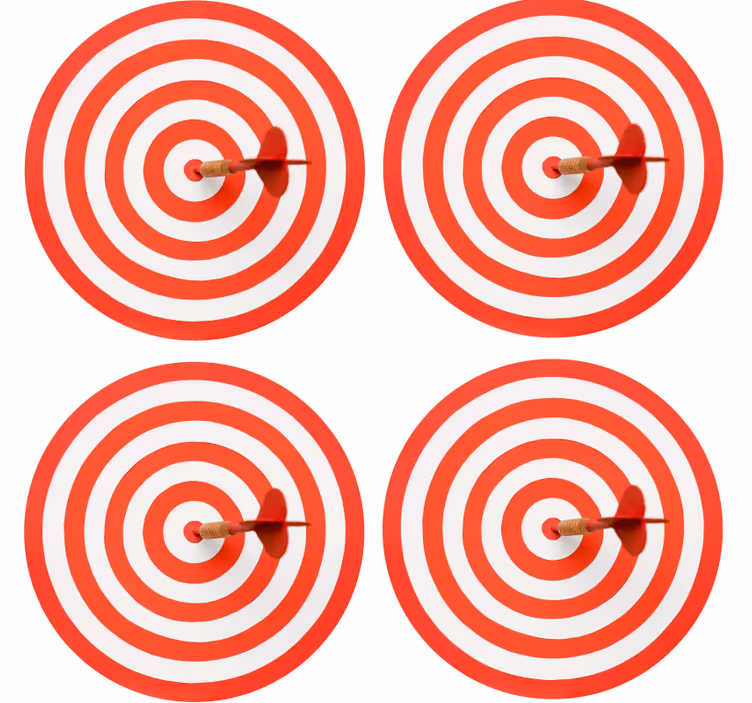 Dartbrett spiralmønster underlag nerdete - Tenstickers