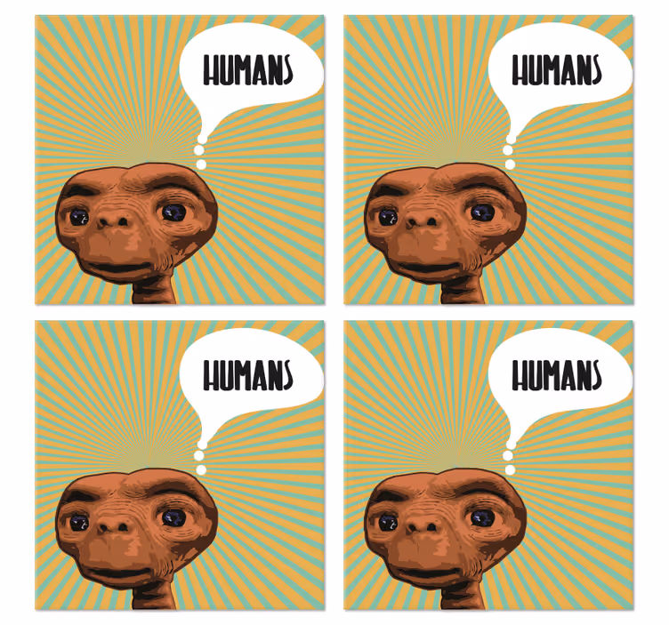 Et tenker på mennesker underlag nerdete - Tenstickers
