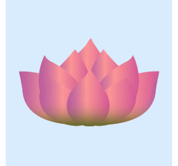 Lotusblomst i blomst underlag nerdete - Tenstickers