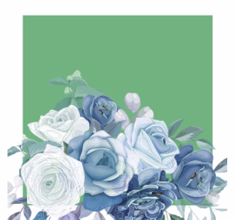 Elegant blomsterarrangement underlag bryllup - Tenstickers