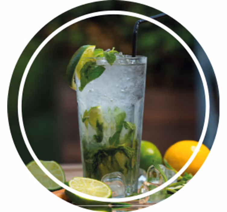 Sitrus drikke mojito vintage underlag - Tenstickers