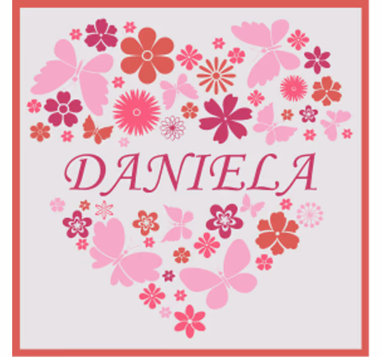Underlag tilpasset hjerte blomsteroppsats - Tenstickers