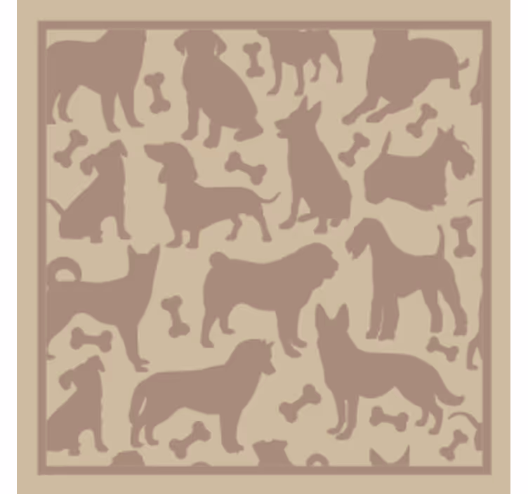 Moderne underlag lekne hundeformer - Tenstickers