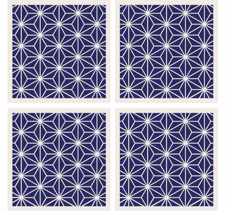Geometrisk teksturert finish underlag - Tenstickers