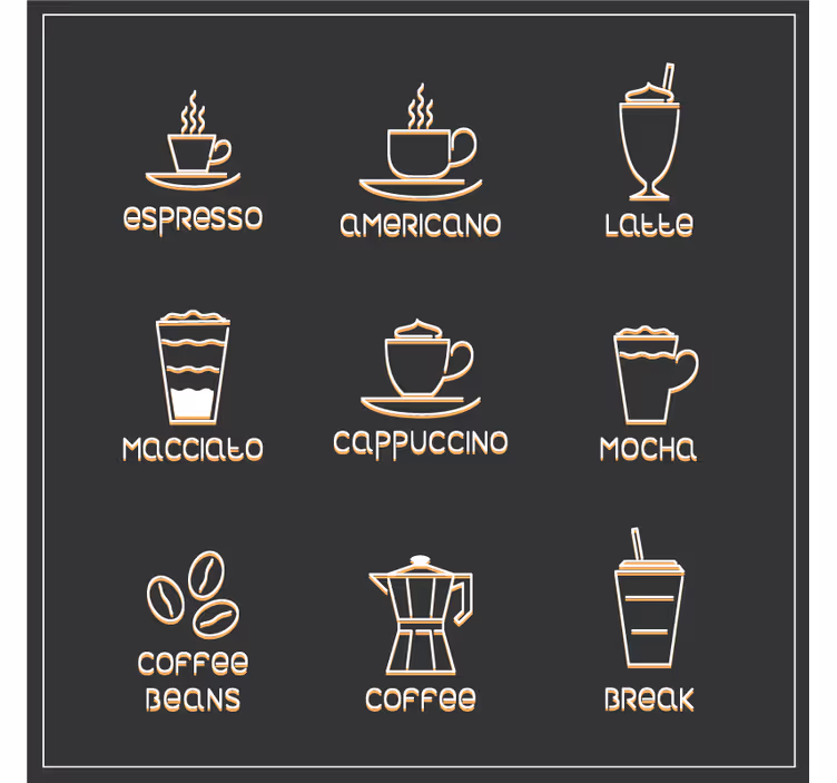 Underlag sagn for kaffe og drikkevarer - Tenstickers