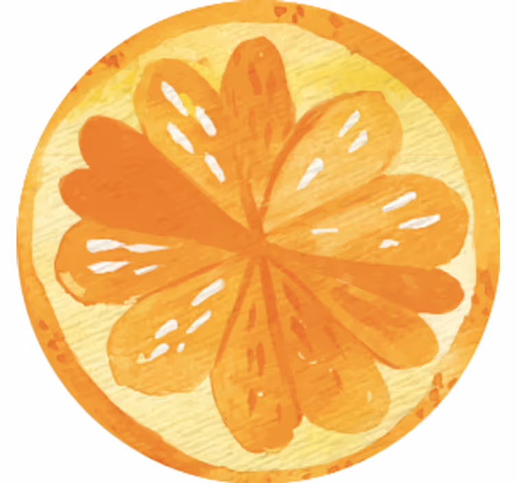 Citrus skive konsepter underlag - Tenstickers