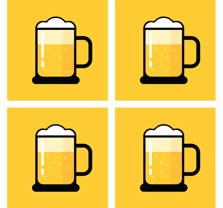 Underlag øl illustrasjon av gul ølkrus - Tenstickers