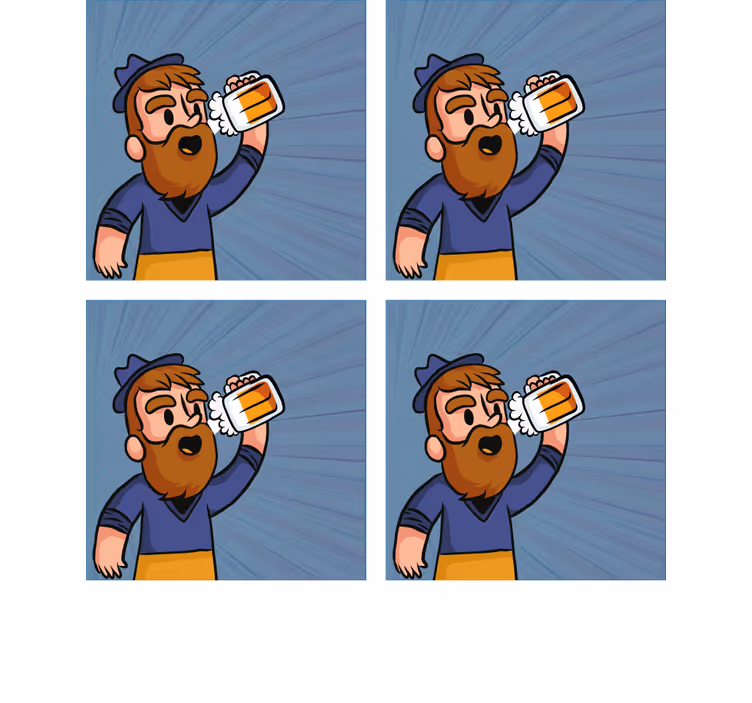 Underlag øl glade ølentusiaster - Tenstickers