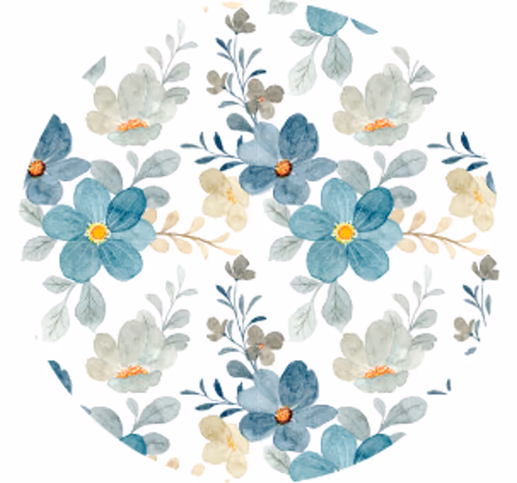 Underlag moderne botanisk teksturert finish - Tenstickers