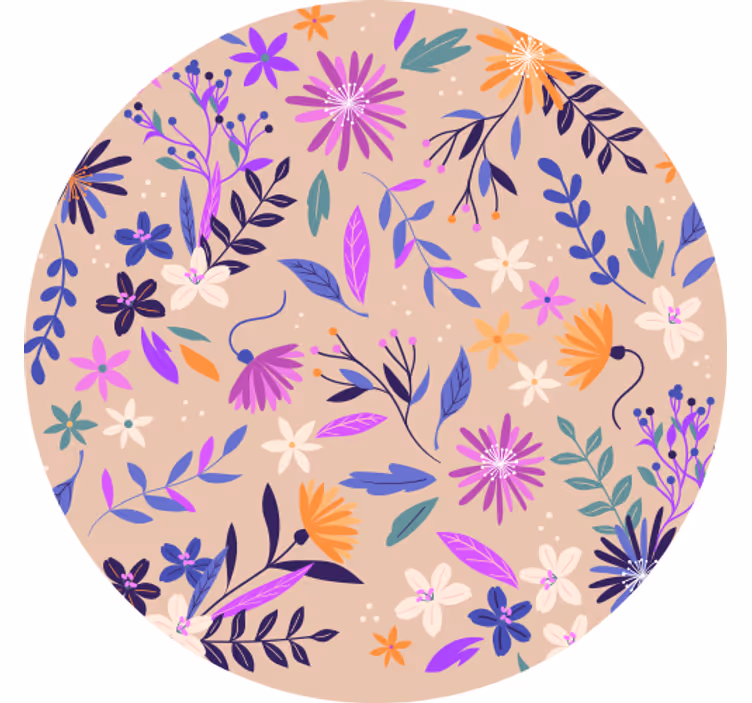 Underlag botanisk motiv bakgrunn - Tenstickers