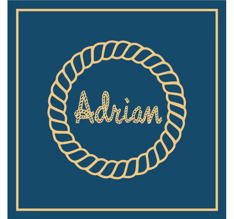 Underlag tilpasset taukrans monogram - Tenstickers