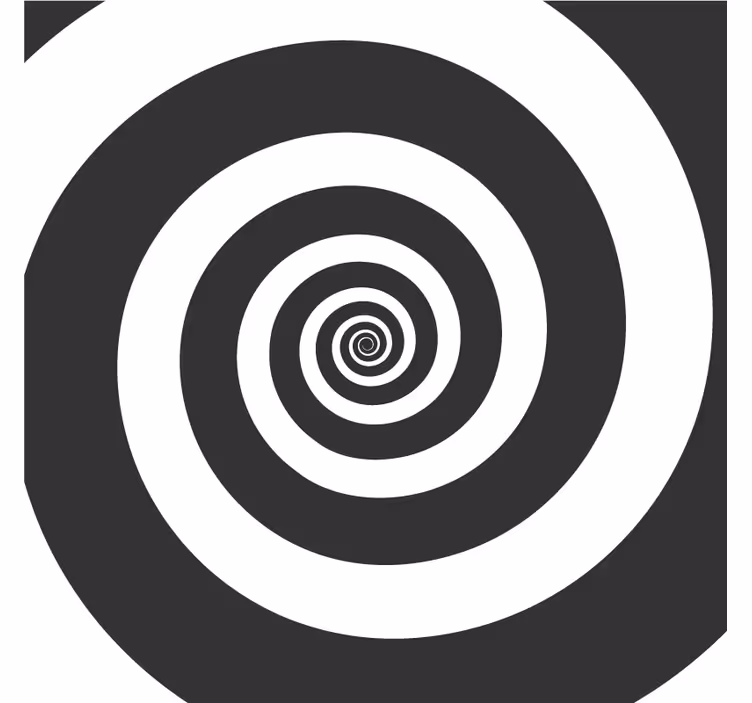 Spiralmønster kontrast underlag - Tenstickers