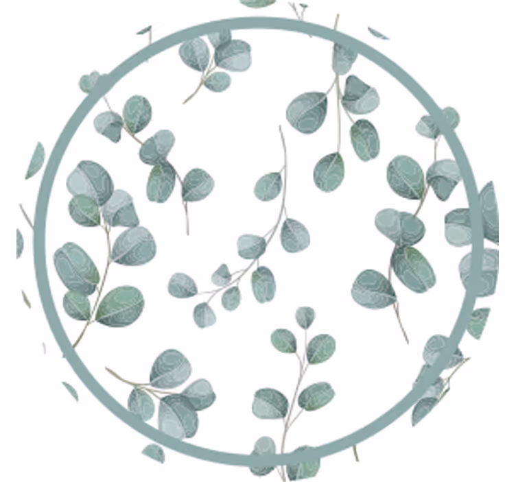 Eucalyptusbladmønster underlag - Tenstickers