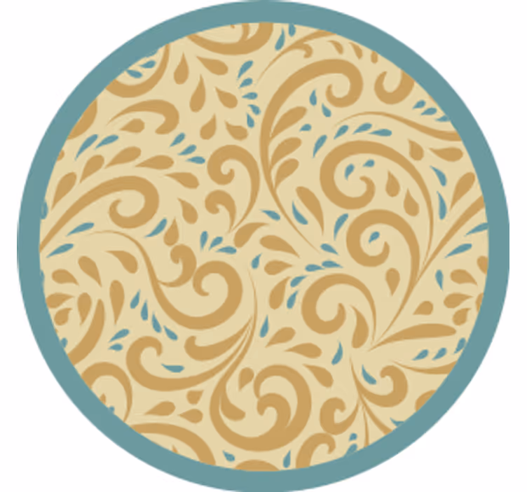 Håndtegnet vintage blomstermønster vintage underlag - Tenstickers