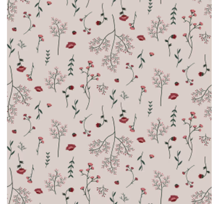 Underlag med botanisk trykk - Tenstickers